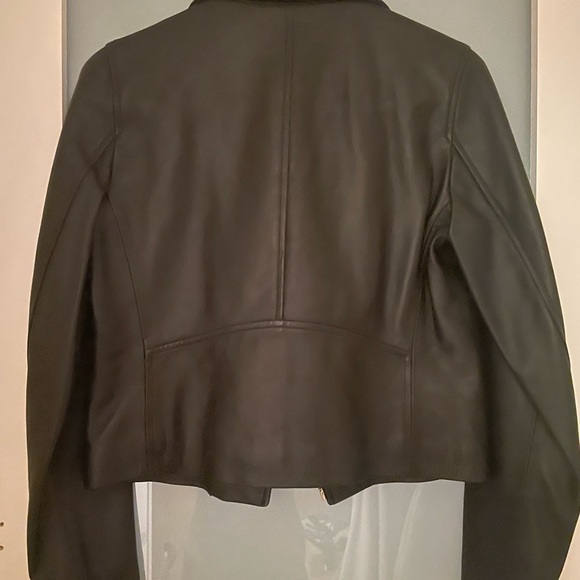 MICHAEL KORS small LEATHER biker jacket - Picture 2 of 7
